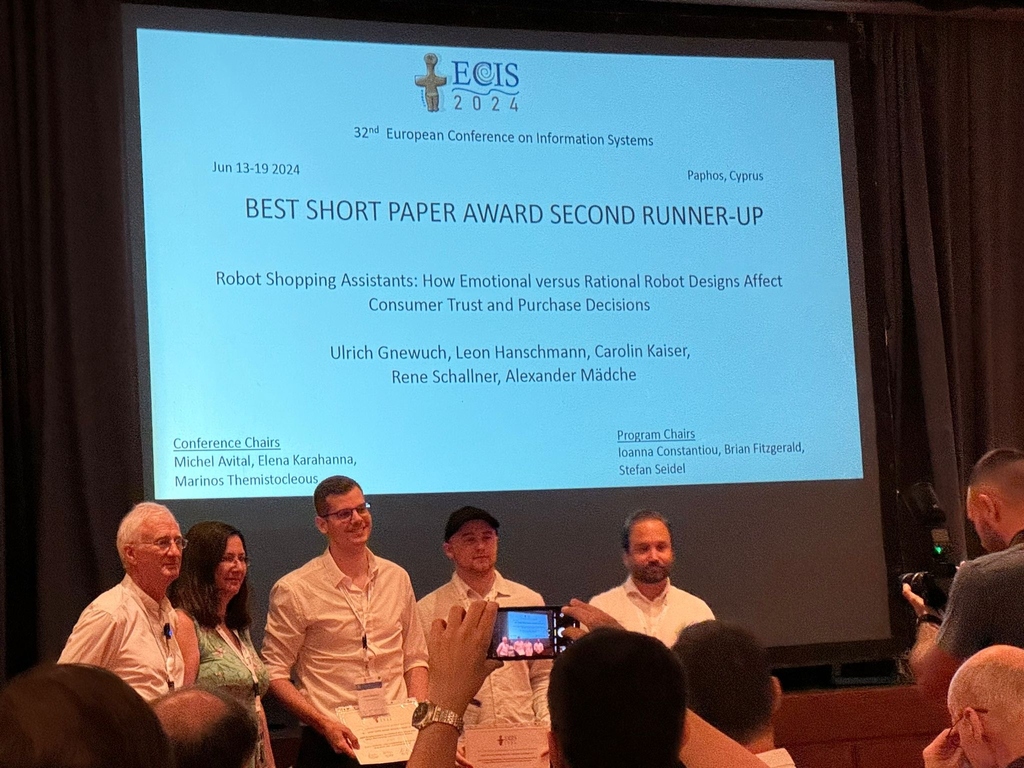 ECIS 2024 Best Short Paper Award Second Runner Up 